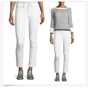 Rag & Bone white studded jeans, NWT, size 27, retailed for $395.00